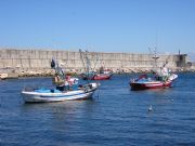 Fondeados en el puerto de Malpica. La Corua